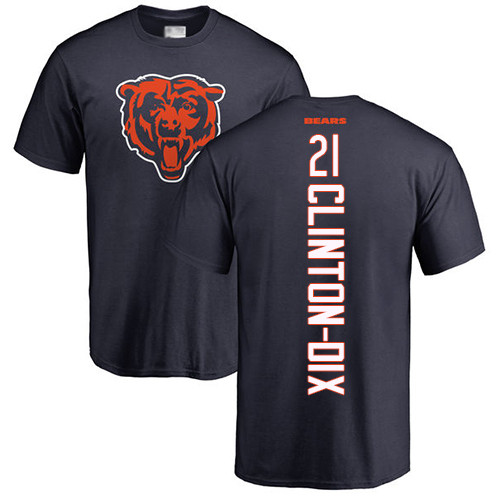Chicago Bears Men Navy Blue Ha Ha Clinton-Dix Backer NFL Football #21 T Shirt